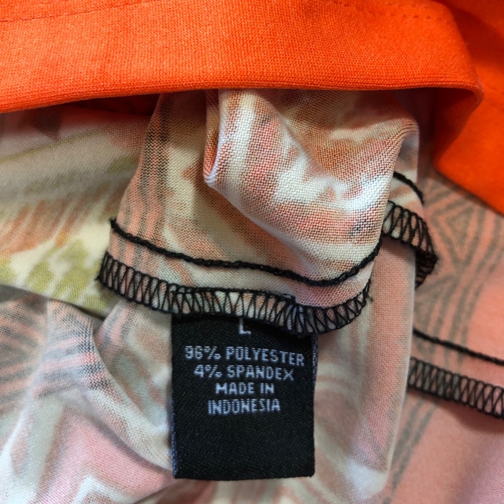 MKS Brand Geometrical Print Shift Dress with Front Zipper Detail size L Large - Picture 8 of 9